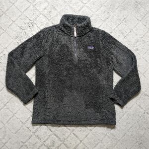 Patagonia Pullover Girls XL Gray Los Gatos ¼ Zip Fleece Jacket High Pile